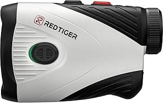 REDTIGER Golf Rangefinder with Slope Switch, 1200 Yards Range Finder Golfing, 7X Magnification, Flag Pole Locking Vibration, Rechargeable R...